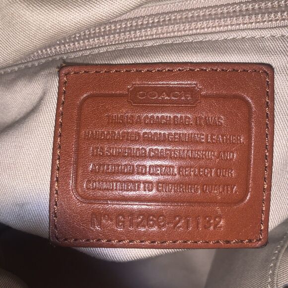 Coach Legacy Molly Brown Leather Shoulder Double Handbag 21132 Tassel Classic - Picture 12 of 16